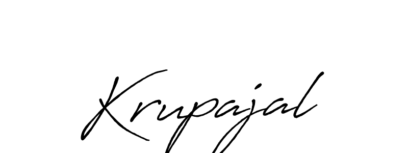 Use a signature maker to create a handwritten signature online. With this signature software, you can design (Antro_Vectra_Bolder) your own signature for name Krupajal. Krupajal signature style 7 images and pictures png