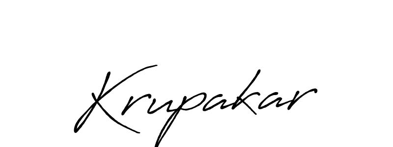 How to make Krupakar signature? Antro_Vectra_Bolder is a professional autograph style. Create handwritten signature for Krupakar name. Krupakar signature style 7 images and pictures png