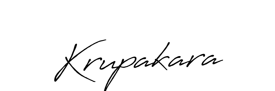 Also we have Krupakara name is the best signature style. Create professional handwritten signature collection using Antro_Vectra_Bolder autograph style. Krupakara signature style 7 images and pictures png