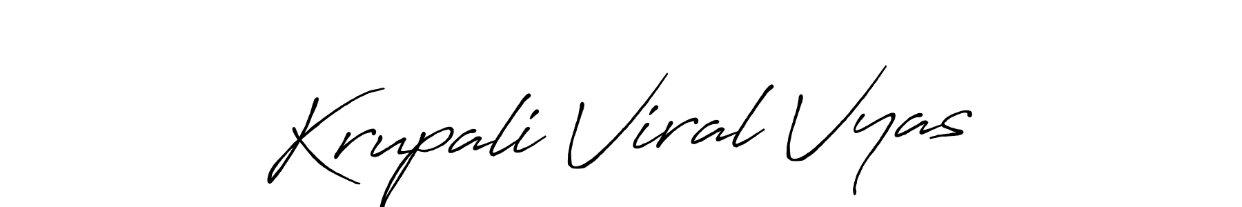 Similarly Antro_Vectra_Bolder is the best handwritten signature design. Signature creator online .You can use it as an online autograph creator for name Krupali Viral Vyas. Krupali Viral Vyas signature style 7 images and pictures png