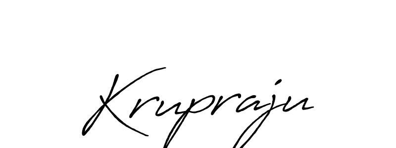 Krupraju stylish signature style. Best Handwritten Sign (Antro_Vectra_Bolder) for my name. Handwritten Signature Collection Ideas for my name Krupraju. Krupraju signature style 7 images and pictures png