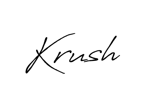 It looks lik you need a new signature style for name Krush. Design unique handwritten (Antro_Vectra_Bolder) signature with our free signature maker in just a few clicks. Krush signature style 7 images and pictures png