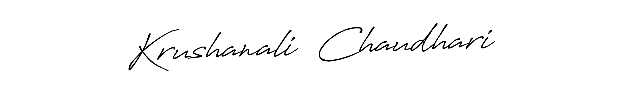 Also You can easily find your signature by using the search form. We will create Krushanali  Chaudhari name handwritten signature images for you free of cost using Antro_Vectra_Bolder sign style. Krushanali  Chaudhari signature style 7 images and pictures png