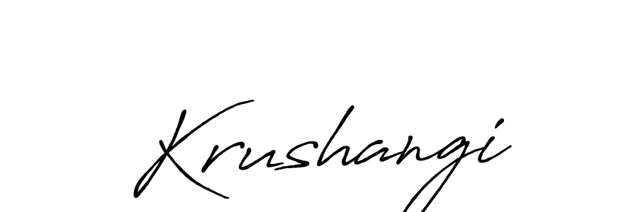 You can use this online signature creator to create a handwritten signature for the name Krushangi. This is the best online autograph maker. Krushangi signature style 7 images and pictures png