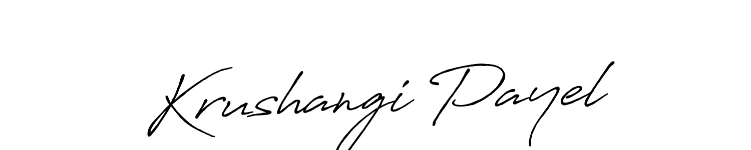 Best and Professional Signature Style for Krushangi Payel. Antro_Vectra_Bolder Best Signature Style Collection. Krushangi Payel signature style 7 images and pictures png