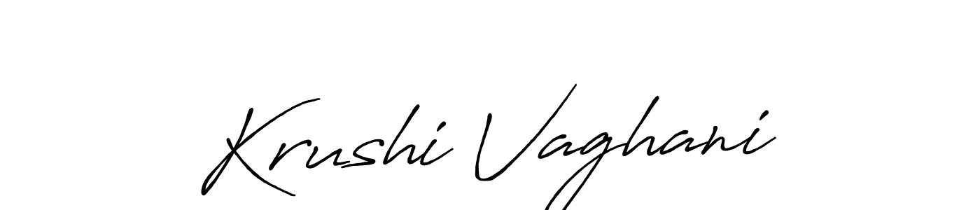 How to make Krushi Vaghani signature? Antro_Vectra_Bolder is a professional autograph style. Create handwritten signature for Krushi Vaghani name. Krushi Vaghani signature style 7 images and pictures png