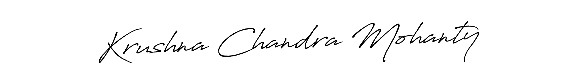 Use a signature maker to create a handwritten signature online. With this signature software, you can design (Antro_Vectra_Bolder) your own signature for name Krushna Chandra Mohanty. Krushna Chandra Mohanty signature style 7 images and pictures png