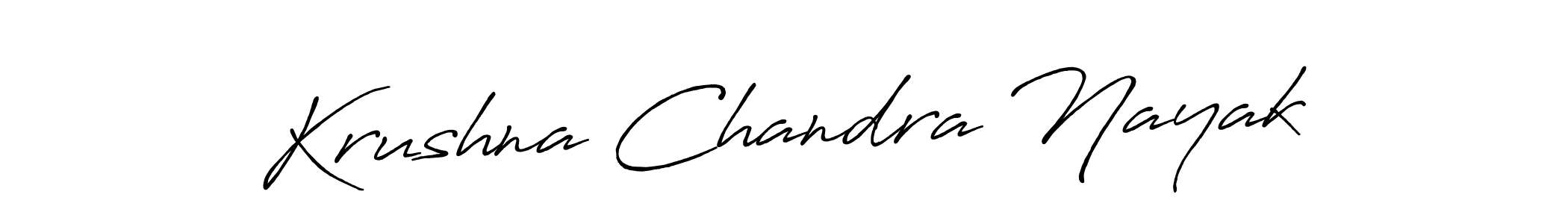 Design your own signature with our free online signature maker. With this signature software, you can create a handwritten (Antro_Vectra_Bolder) signature for name Krushna Chandra Nayak. Krushna Chandra Nayak signature style 7 images and pictures png