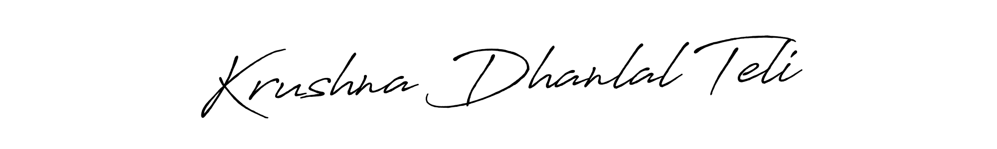 if you are searching for the best signature style for your name Krushna Dhanlal Teli. so please give up your signature search. here we have designed multiple signature styles  using Antro_Vectra_Bolder. Krushna Dhanlal Teli signature style 7 images and pictures png