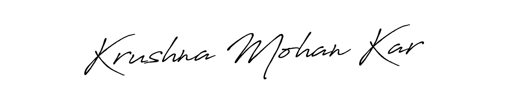 It looks lik you need a new signature style for name Krushna Mohan Kar. Design unique handwritten (Antro_Vectra_Bolder) signature with our free signature maker in just a few clicks. Krushna Mohan Kar signature style 7 images and pictures png