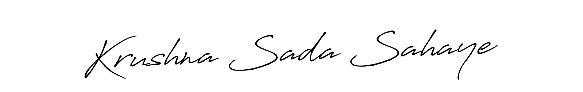 Design your own signature with our free online signature maker. With this signature software, you can create a handwritten (Antro_Vectra_Bolder) signature for name Krushna Sada Sahaye. Krushna Sada Sahaye signature style 7 images and pictures png