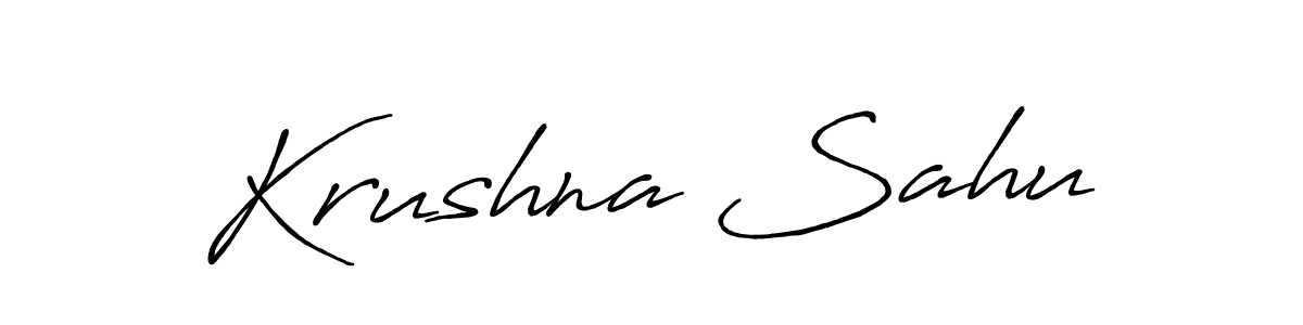 How to make Krushna Sahu signature? Antro_Vectra_Bolder is a professional autograph style. Create handwritten signature for Krushna Sahu name. Krushna Sahu signature style 7 images and pictures png