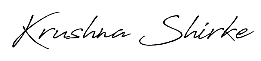Also You can easily find your signature by using the search form. We will create Krushna Shirke name handwritten signature images for you free of cost using Antro_Vectra_Bolder sign style. Krushna Shirke signature style 7 images and pictures png