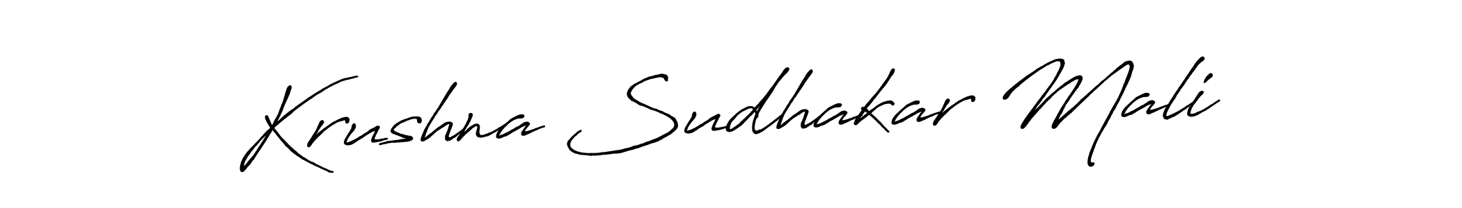 Also You can easily find your signature by using the search form. We will create Krushna Sudhakar Mali name handwritten signature images for you free of cost using Antro_Vectra_Bolder sign style. Krushna Sudhakar Mali signature style 7 images and pictures png