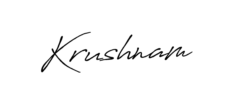 if you are searching for the best signature style for your name Krushnam. so please give up your signature search. here we have designed multiple signature styles  using Antro_Vectra_Bolder. Krushnam signature style 7 images and pictures png