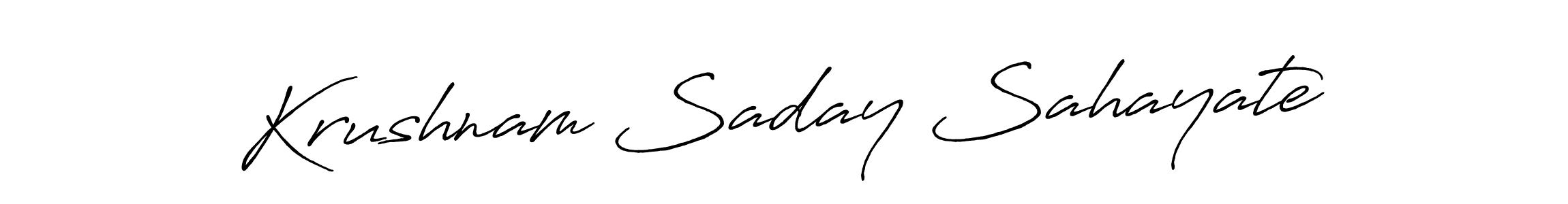 How to make Krushnam Saday Sahayate signature? Antro_Vectra_Bolder is a professional autograph style. Create handwritten signature for Krushnam Saday Sahayate name. Krushnam Saday Sahayate signature style 7 images and pictures png