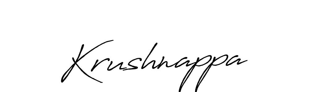 if you are searching for the best signature style for your name Krushnappa. so please give up your signature search. here we have designed multiple signature styles  using Antro_Vectra_Bolder. Krushnappa signature style 7 images and pictures png