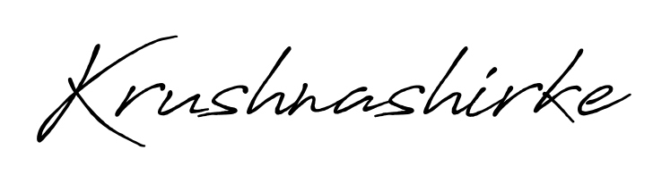Generate high-definition signature styles for Krushnashirke. The Antro_Vectra_Bolder typeface ensures crisp legibility and sophisticated design. Krushnashirke signature style 7 images and pictures png
