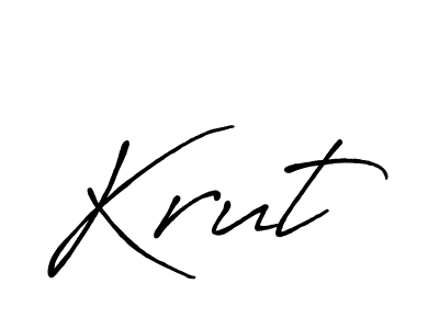 Best and Professional Signature Style for Krut. Antro_Vectra_Bolder Best Signature Style Collection. Krut signature style 7 images and pictures png