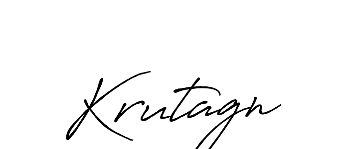 The best way (Antro_Vectra_Bolder) to make a short signature is to pick only two or three words in your name. The name Krutagn include a total of six letters. For converting this name. Krutagn signature style 7 images and pictures png