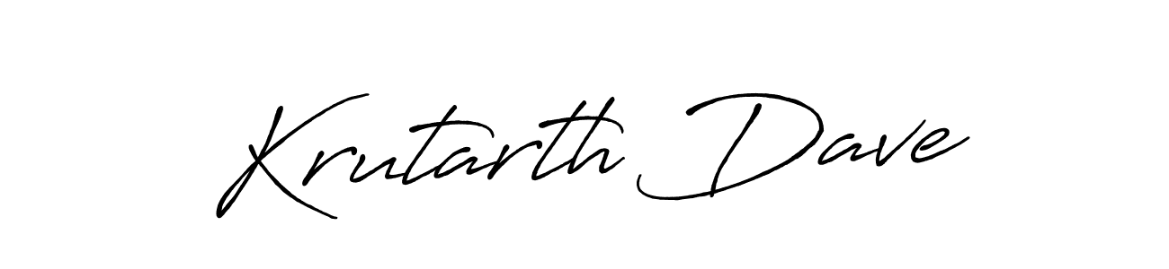 The best way (Antro_Vectra_Bolder) to make a short signature is to pick only two or three words in your name. The name Krutarth Dave include a total of six letters. For converting this name. Krutarth Dave signature style 7 images and pictures png