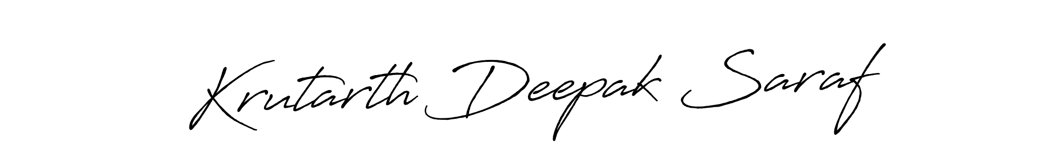 Make a beautiful signature design for name Krutarth Deepak Saraf. Use this online signature maker to create a handwritten signature for free. Krutarth Deepak Saraf signature style 7 images and pictures png