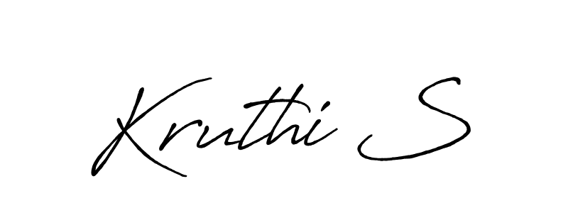 Make a beautiful signature design for name Kruthi S. Use this online signature maker to create a handwritten signature for free. Kruthi S signature style 7 images and pictures png