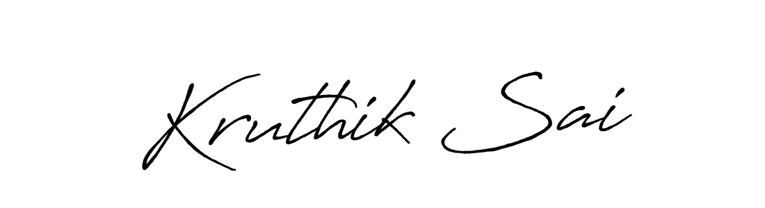 It looks lik you need a new signature style for name Kruthik Sai. Design unique handwritten (Antro_Vectra_Bolder) signature with our free signature maker in just a few clicks. Kruthik Sai signature style 7 images and pictures png