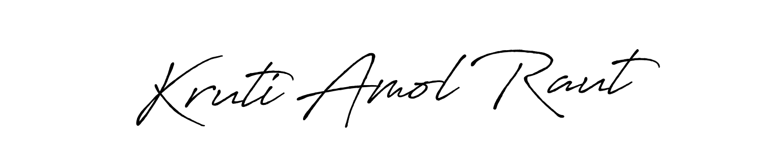 Make a beautiful signature design for name Kruti Amol Raut. Use this online signature maker to create a handwritten signature for free. Kruti Amol Raut signature style 7 images and pictures png