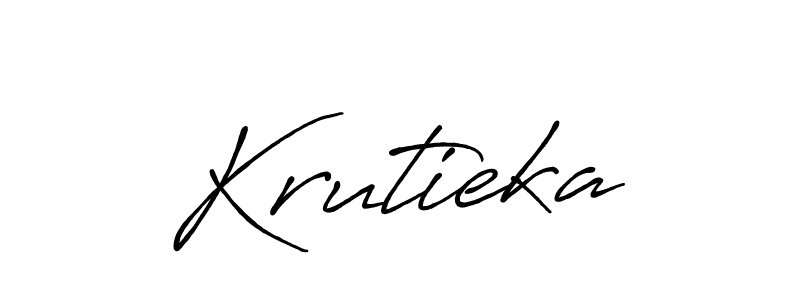 Create a beautiful signature design for name Krutieka. With this signature (Antro_Vectra_Bolder) fonts, you can make a handwritten signature for free. Krutieka signature style 7 images and pictures png