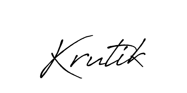 Similarly Antro_Vectra_Bolder is the best handwritten signature design. Signature creator online .You can use it as an online autograph creator for name Krutik. Krutik signature style 7 images and pictures png