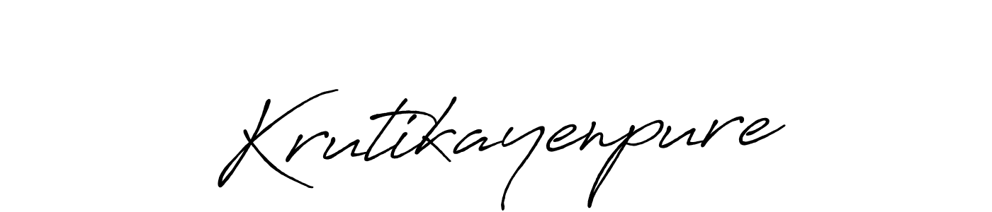 How to make Krutikayenpure signature? Antro_Vectra_Bolder is a professional autograph style. Create handwritten signature for Krutikayenpure name. Krutikayenpure signature style 7 images and pictures png