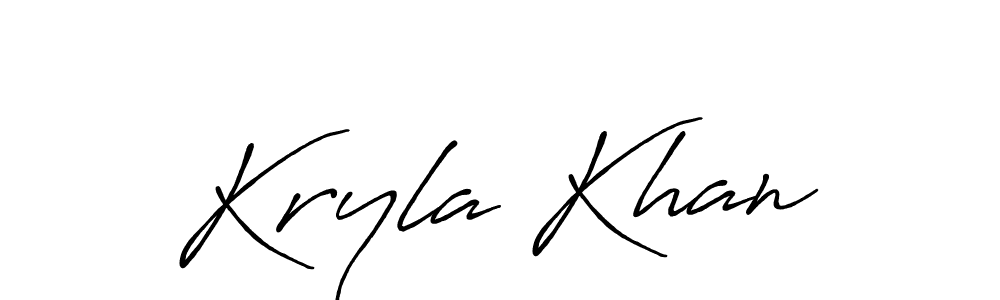 Make a beautiful signature design for name Kryla Khan. Use this online signature maker to create a handwritten signature for free. Kryla Khan signature style 7 images and pictures png