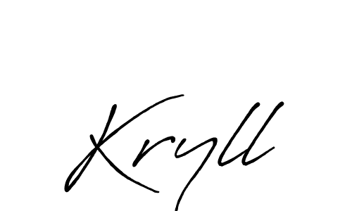 if you are searching for the best signature style for your name Kryll. so please give up your signature search. here we have designed multiple signature styles  using Antro_Vectra_Bolder. Kryll signature style 7 images and pictures png