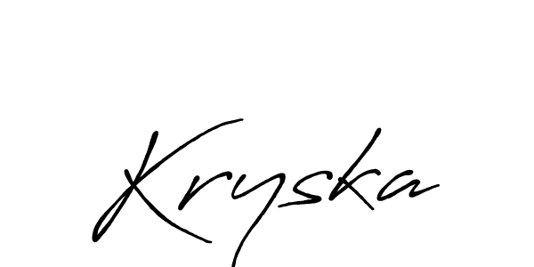 Also You can easily find your signature by using the search form. We will create Kryska name handwritten signature images for you free of cost using Antro_Vectra_Bolder sign style. Kryska signature style 7 images and pictures png