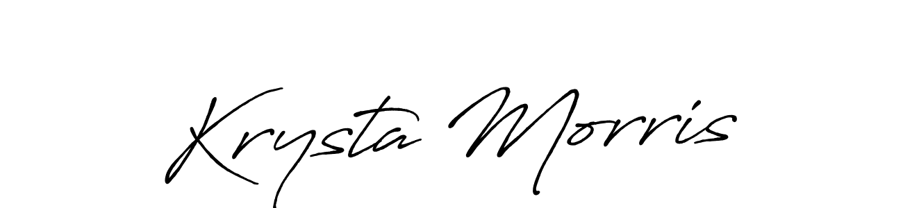 Use a signature maker to create a handwritten signature online. With this signature software, you can design (Antro_Vectra_Bolder) your own signature for name Krysta Morris. Krysta Morris signature style 7 images and pictures png