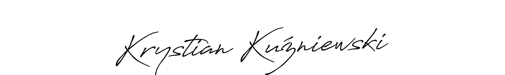 This is the best signature style for the Krystian Kuźniewski name. Also you like these signature font (Antro_Vectra_Bolder). Mix name signature. Krystian Kuźniewski signature style 7 images and pictures png