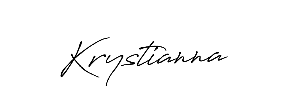 Use a signature maker to create a handwritten signature online. With this signature software, you can design (Antro_Vectra_Bolder) your own signature for name Krystianna. Krystianna signature style 7 images and pictures png