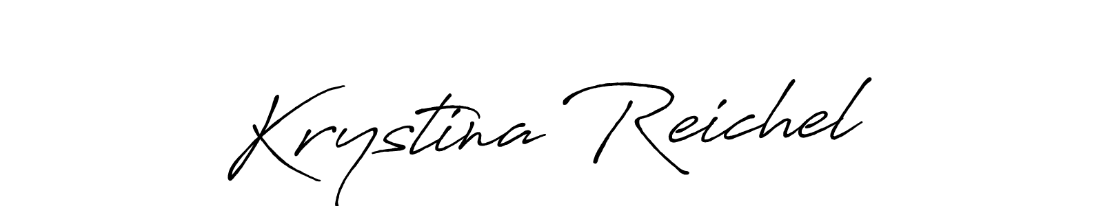 Also You can easily find your signature by using the search form. We will create Krystina Reichel name handwritten signature images for you free of cost using Antro_Vectra_Bolder sign style. Krystina Reichel signature style 7 images and pictures png