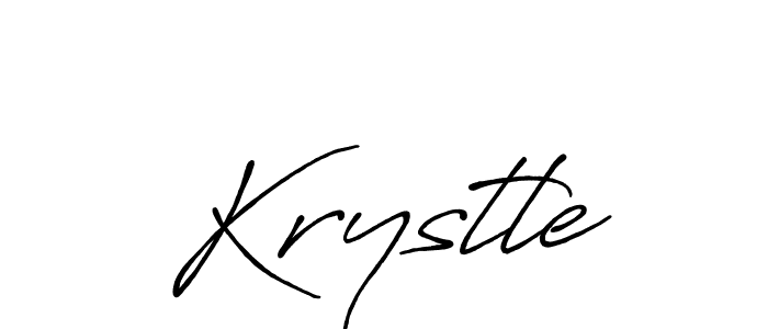 How to make Krystle signature? Antro_Vectra_Bolder is a professional autograph style. Create handwritten signature for Krystle name. Krystle signature style 7 images and pictures png