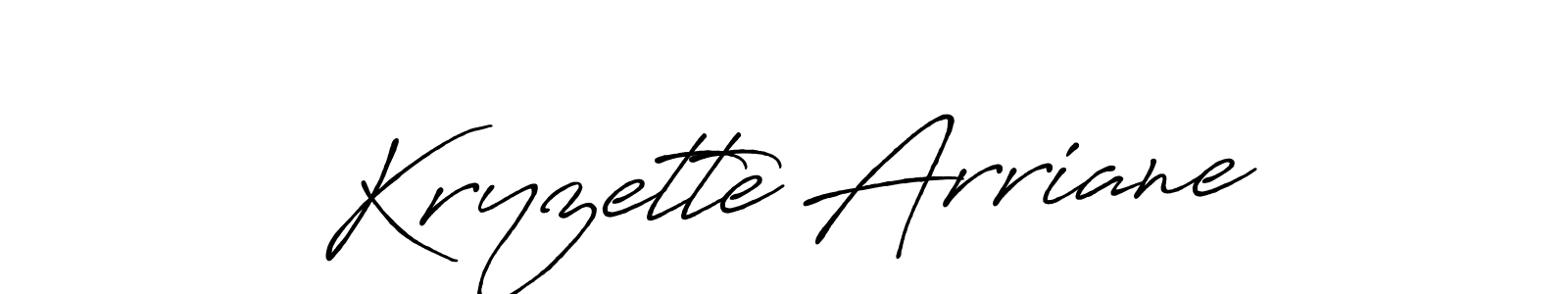 Also You can easily find your signature by using the search form. We will create Kryzette Arriane name handwritten signature images for you free of cost using Antro_Vectra_Bolder sign style. Kryzette Arriane signature style 7 images and pictures png