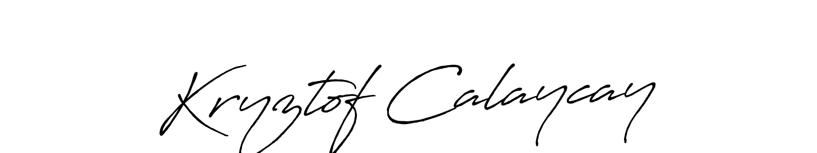 Antro_Vectra_Bolder is a professional signature style that is perfect for those who want to add a touch of class to their signature. It is also a great choice for those who want to make their signature more unique. Get Kryztof Calaycay name to fancy signature for free. Kryztof Calaycay signature style 7 images and pictures png