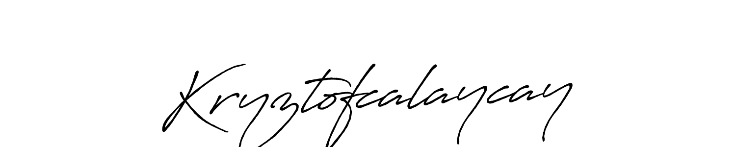 Antro_Vectra_Bolder is a professional signature style that is perfect for those who want to add a touch of class to their signature. It is also a great choice for those who want to make their signature more unique. Get Kryztofcalaycay name to fancy signature for free. Kryztofcalaycay signature style 7 images and pictures png