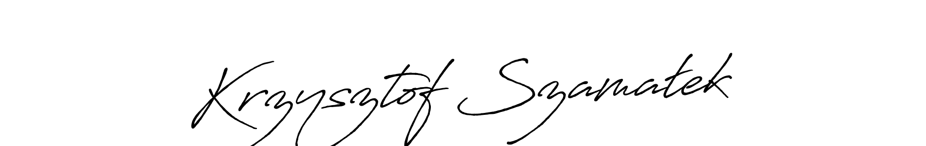 Antro_Vectra_Bolder is a professional signature style that is perfect for those who want to add a touch of class to their signature. It is also a great choice for those who want to make their signature more unique. Get Krzysztof Szamałek name to fancy signature for free. Krzysztof Szamałek signature style 7 images and pictures png