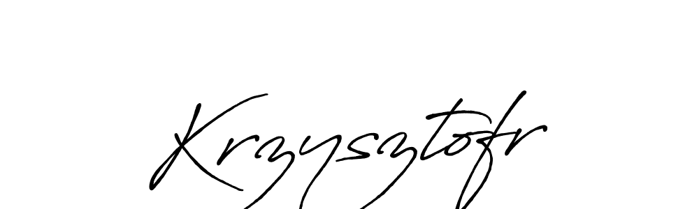 Use a signature maker to create a handwritten signature online. With this signature software, you can design (Antro_Vectra_Bolder) your own signature for name Krzysztofr. Krzysztofr signature style 7 images and pictures png