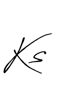 How to make Ks signature? Antro_Vectra_Bolder is a professional autograph style. Create handwritten signature for Ks name. Ks signature style 7 images and pictures png