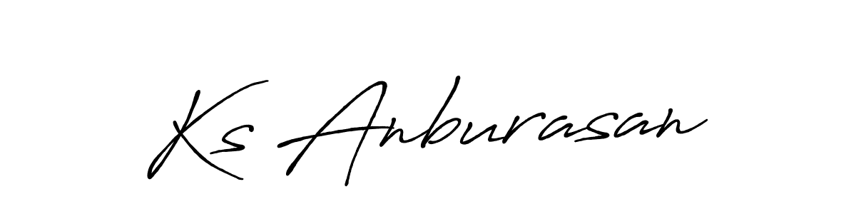 Antro_Vectra_Bolder is a professional signature style that is perfect for those who want to add a touch of class to their signature. It is also a great choice for those who want to make their signature more unique. Get Ks Anburasan name to fancy signature for free. Ks Anburasan signature style 7 images and pictures png