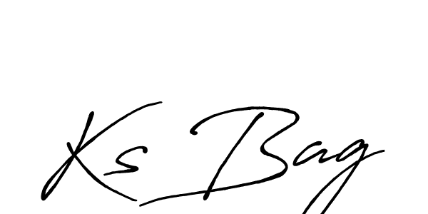 How to make Ks Bag name signature. Use Antro_Vectra_Bolder style for creating short signs online. This is the latest handwritten sign. Ks Bag signature style 7 images and pictures png