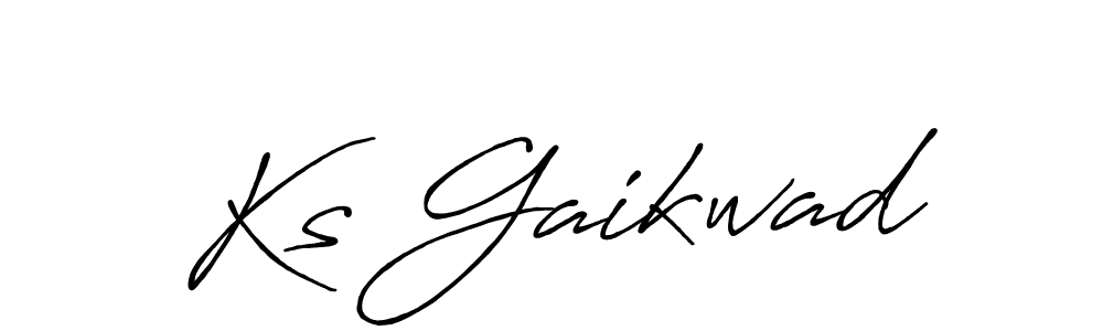 Antro_Vectra_Bolder is a professional signature style that is perfect for those who want to add a touch of class to their signature. It is also a great choice for those who want to make their signature more unique. Get Ks Gaikwad name to fancy signature for free. Ks Gaikwad signature style 7 images and pictures png