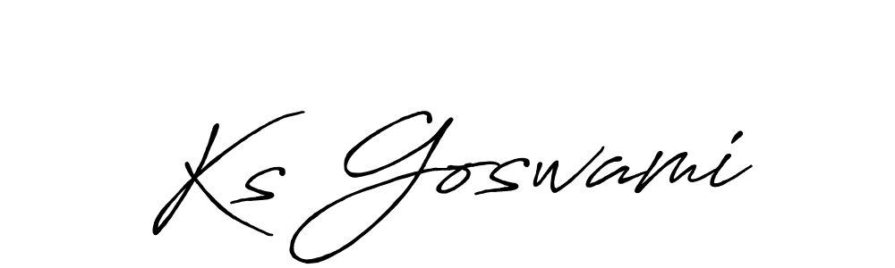It looks lik you need a new signature style for name Ks Goswami. Design unique handwritten (Antro_Vectra_Bolder) signature with our free signature maker in just a few clicks. Ks Goswami signature style 7 images and pictures png